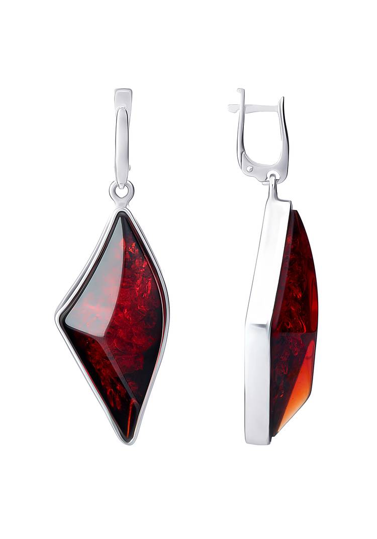 Серьги Рубиновый изыск шир.  750, рис. 2