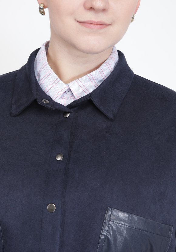 Рубашка-жакет с поясом шир.  580, рис. 8