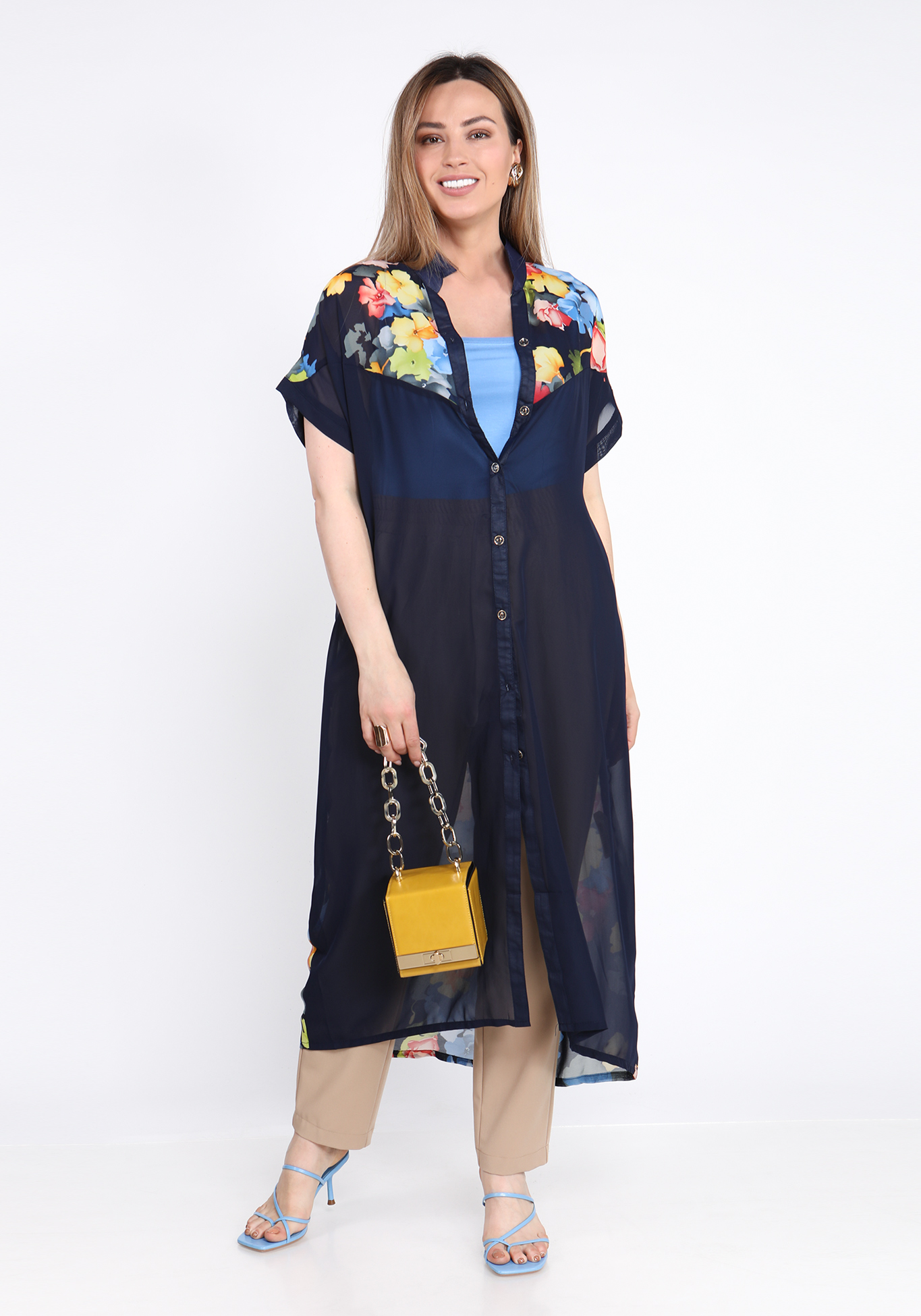 Платье-рубашка "Морской бриз"