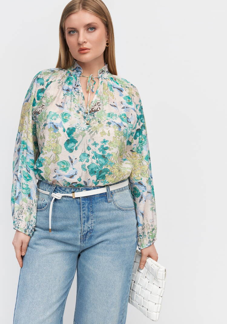 Блуза Акварельный этюд шир.  750, рис. 2