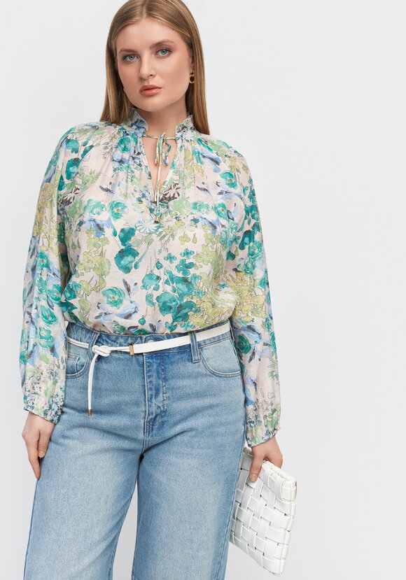 Блуза Акварельный этюд шир.  580, рис. 2