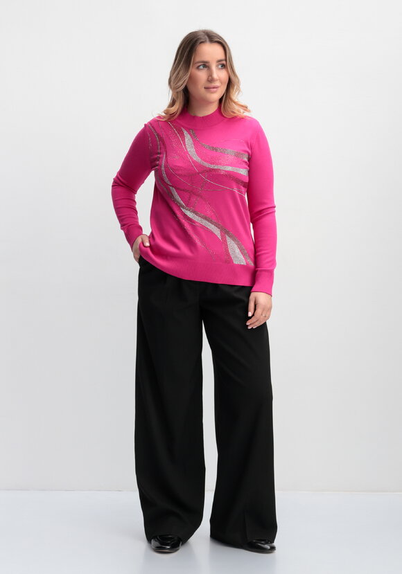 Джемпер с рисунком из страз шир.  580, рис. 2