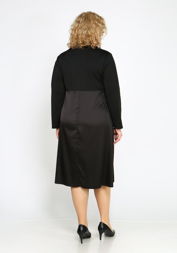 Платье с атласной юбкой шир.  580, рис. 3