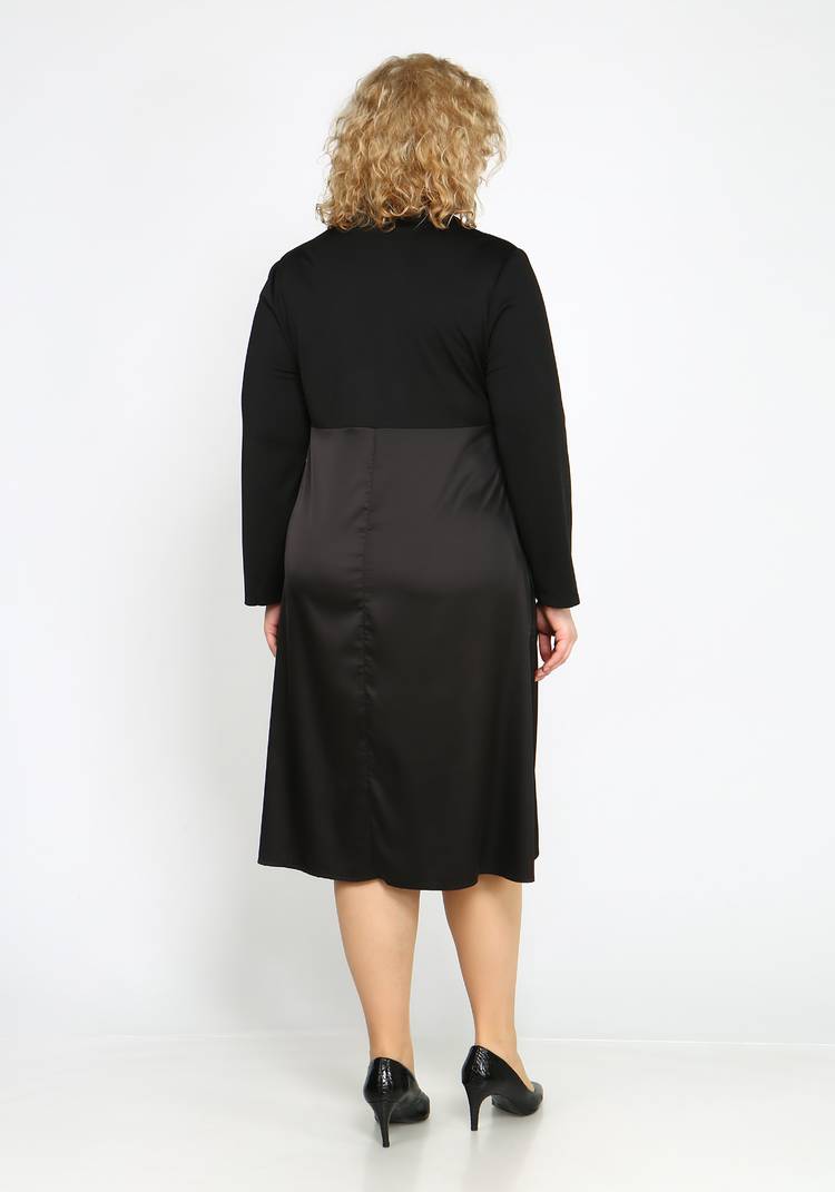 Платье с атласной юбкой шир.  750, рис. 3