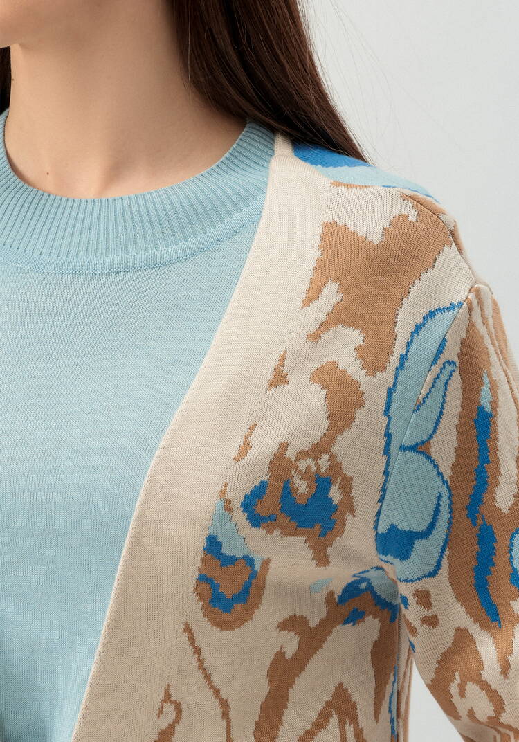 Кардиган с цветочным дизайном шир.  750, рис. 24