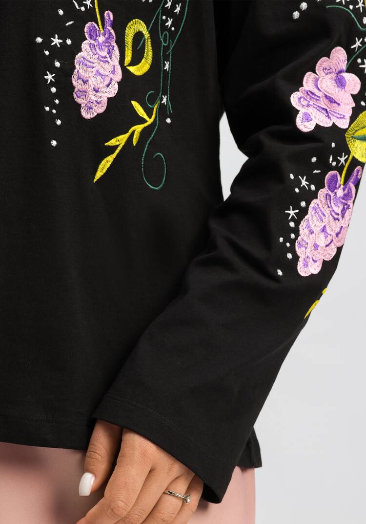 Лонгслив с вышивкой шир.  750, рис. 16