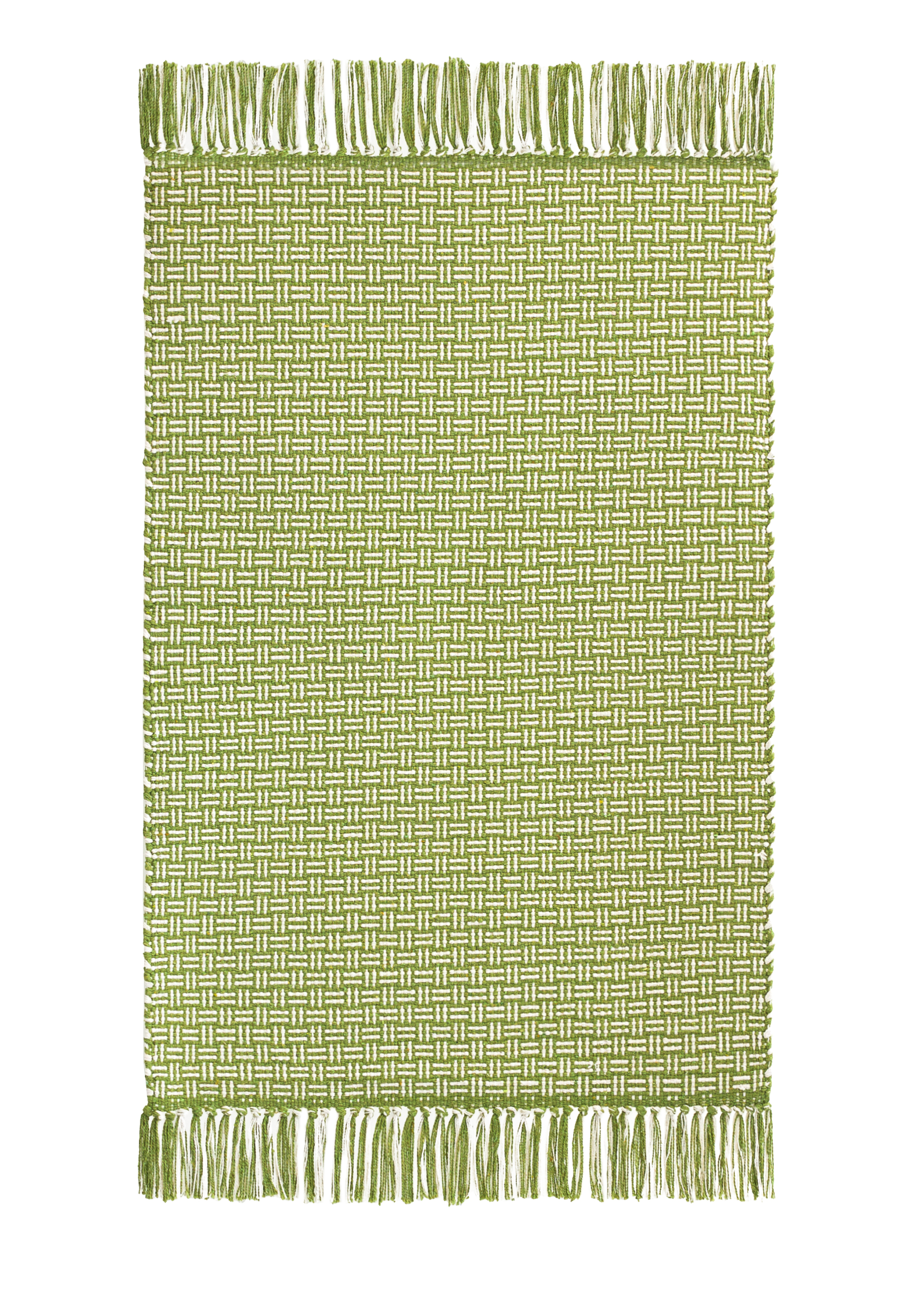 Коврик из хлопка с бахромой