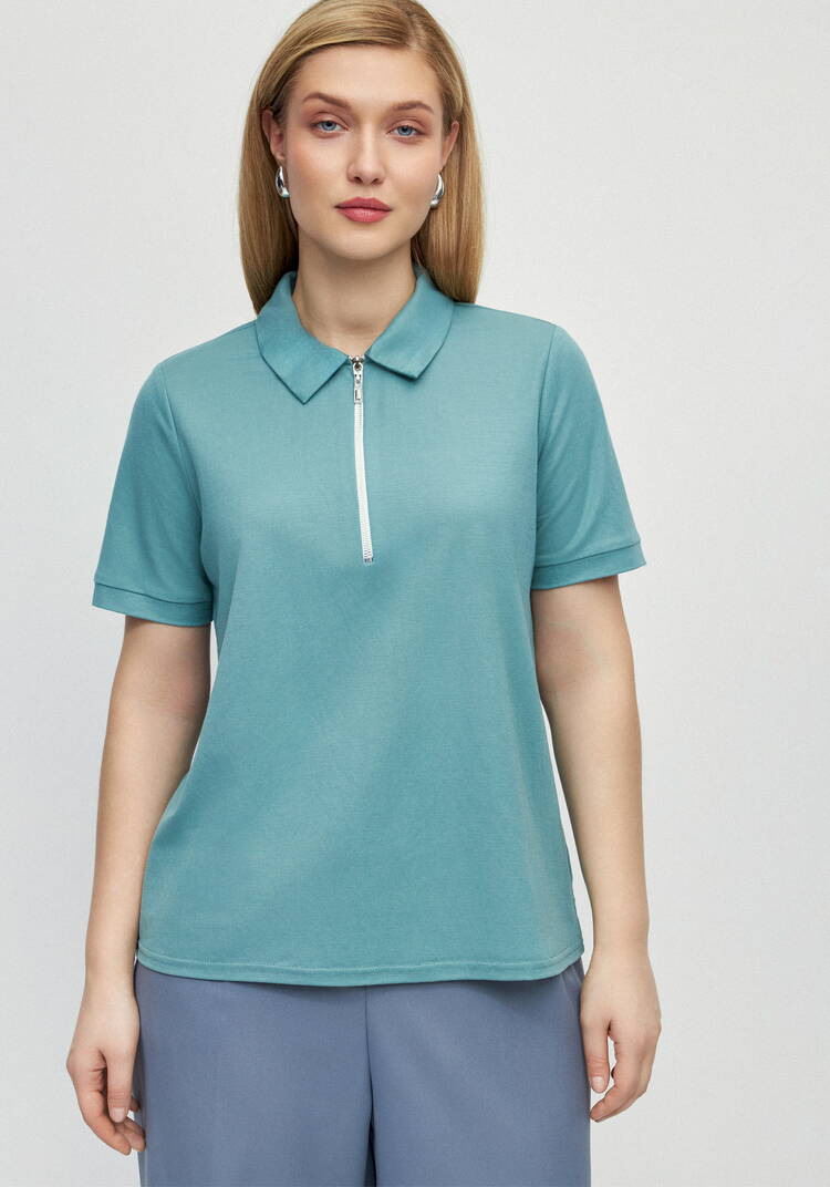 Поло на молнии Жанна шир.  750, рис. 13