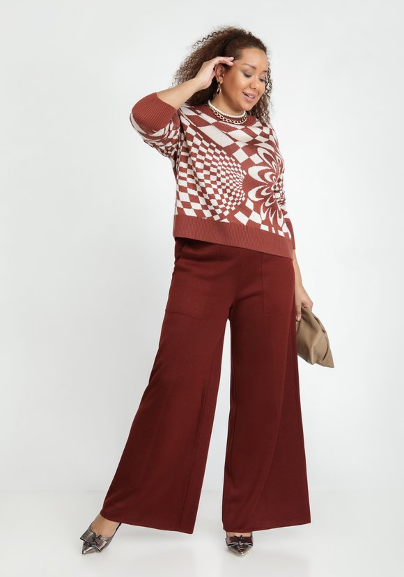 Джемпер с рисунком абстракция шир.  580, рис. 6