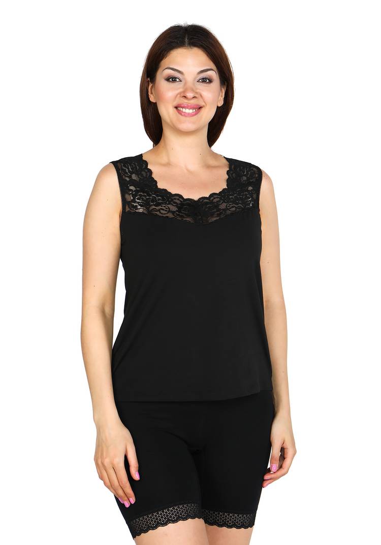 Хлопковая женская маечка Лянжери шир.  750, рис. 5