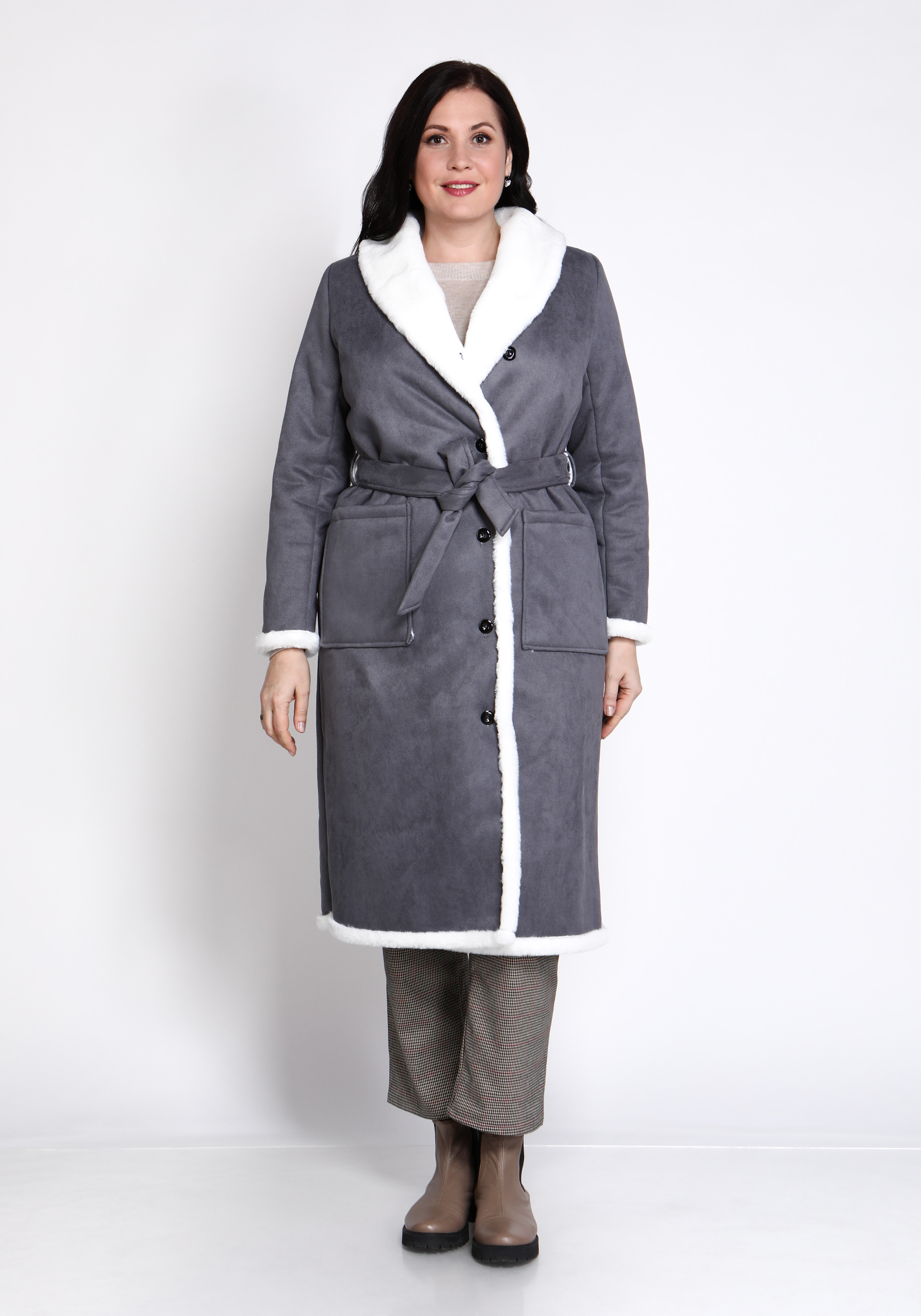 Пальто с шалевым воротником