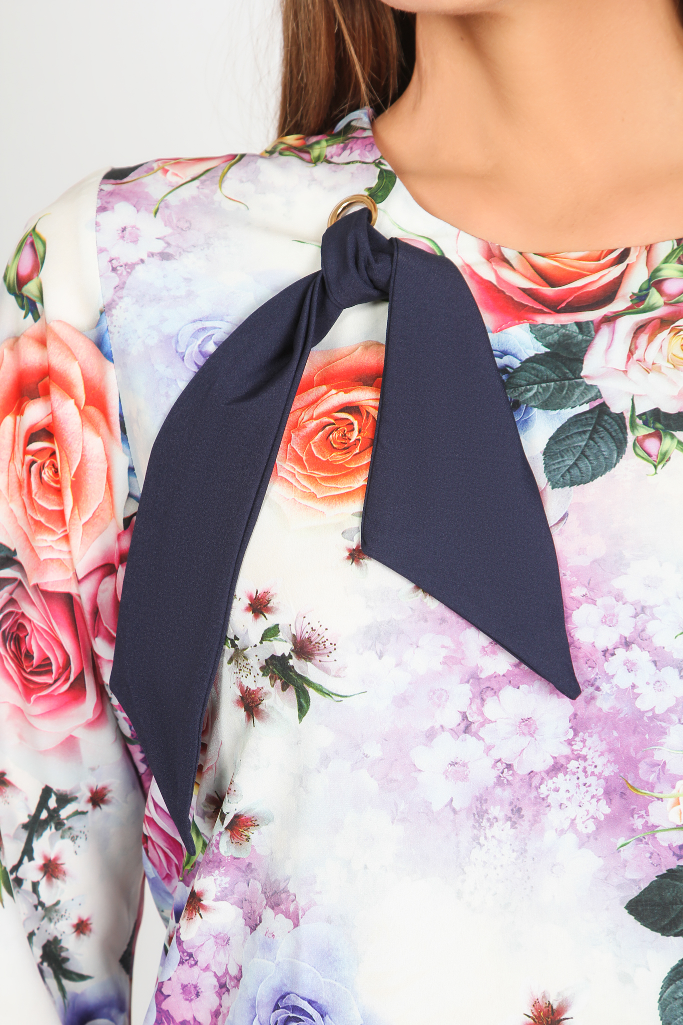 Блуза женская "Букет цветов", размер 52 - фото 3