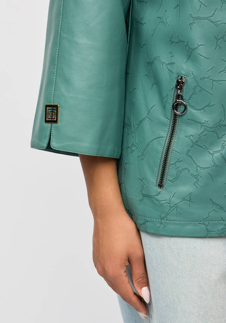 Куртка из премиальной экокожи шир.  750, рис. 12