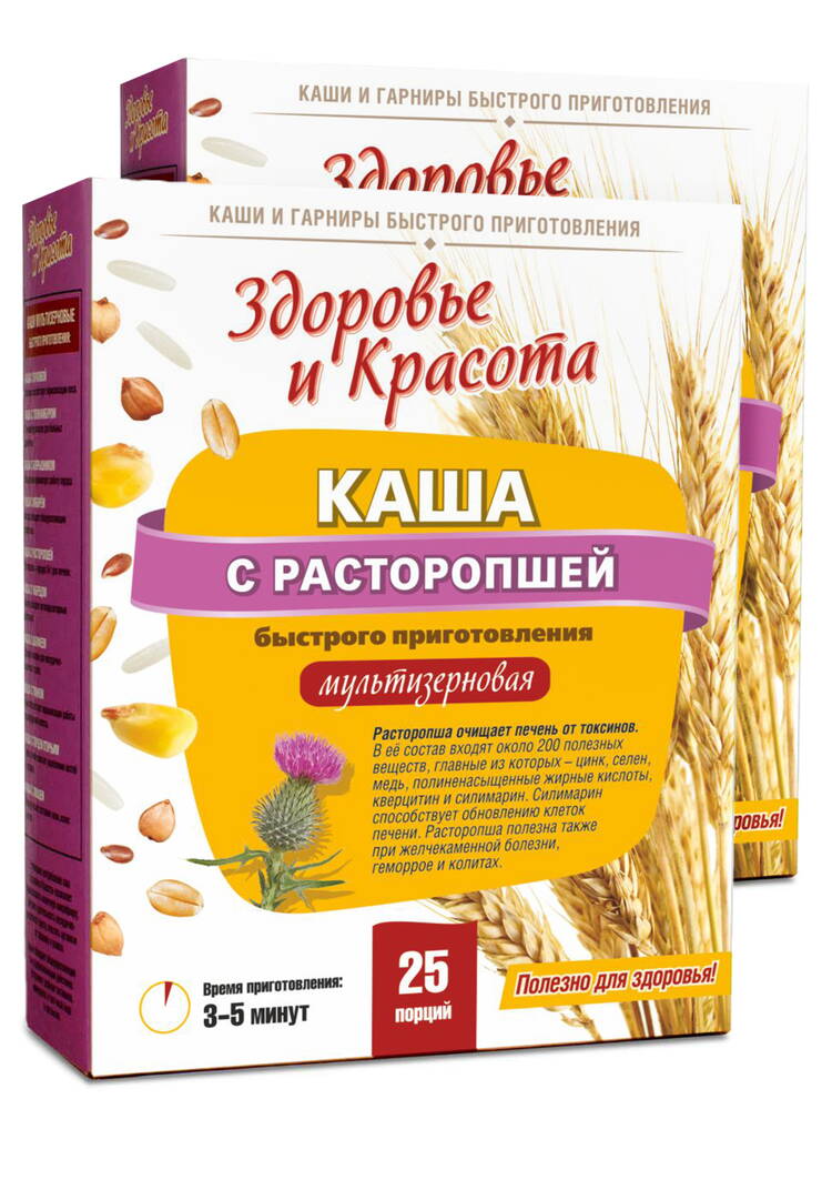 Каша с расторопшей для печени, 2 шт. шир.  750, рис. 1