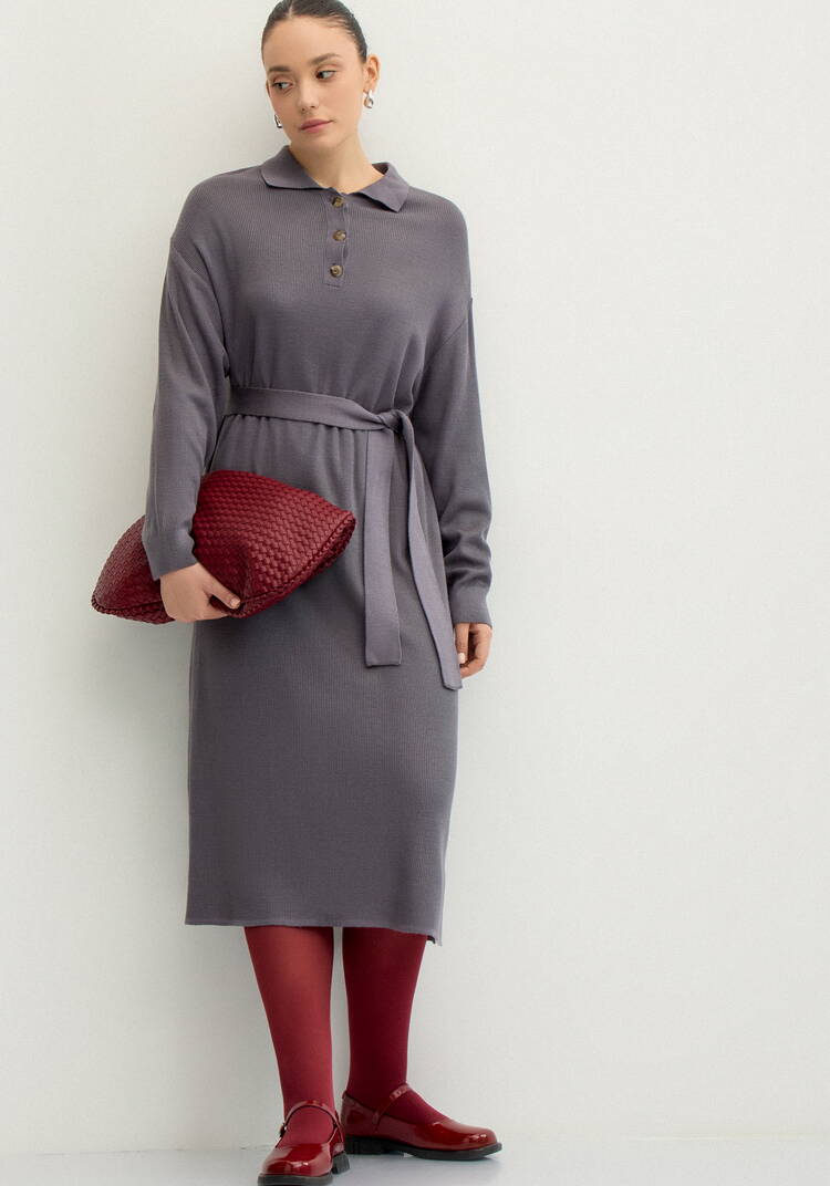 Платье поло с поясом шир.  750, рис. 13