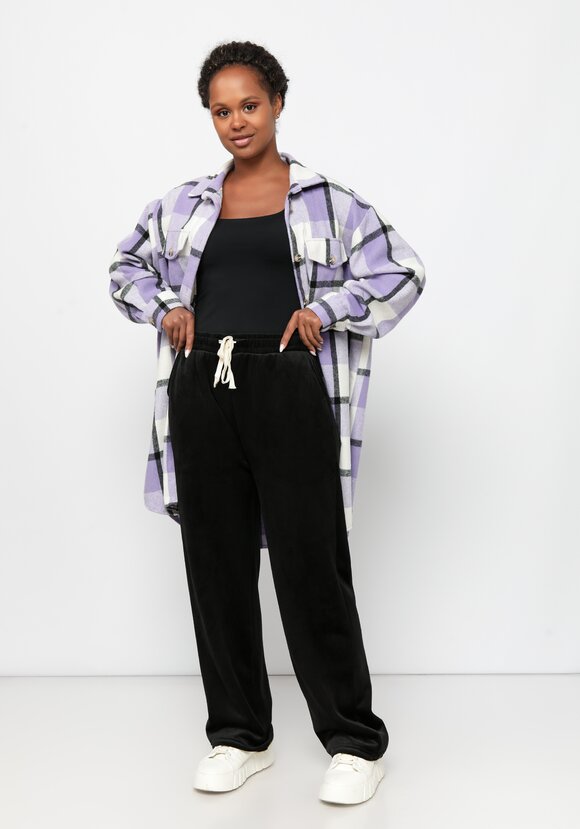 Брюки велюровые на меху шир.  580, рис. 2