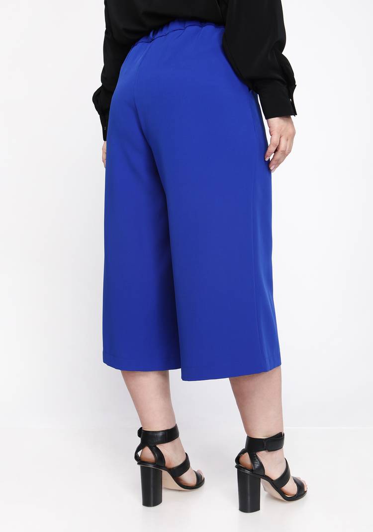 Брюки-кюлоты однотонные широкие шир.  750, рис. 13