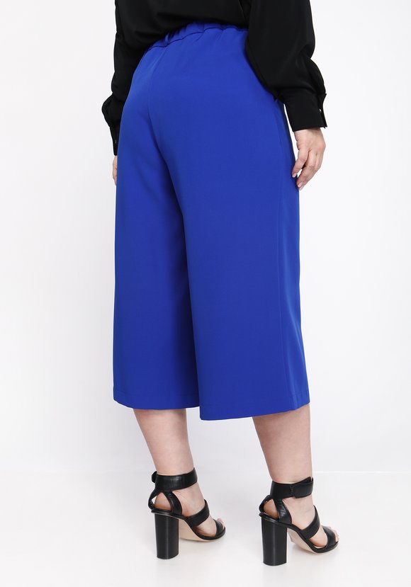 Брюки-кюлоты однотонные широкие шир.  580, рис. 13