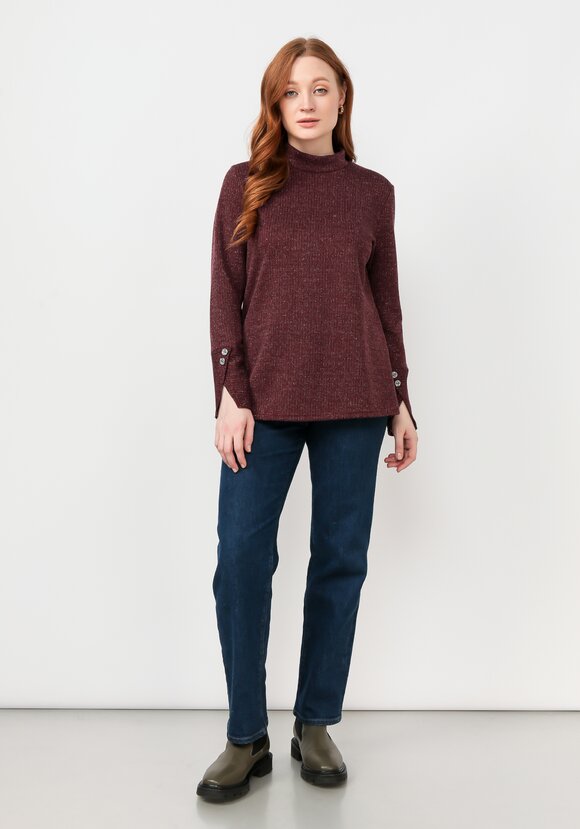 Водолазка в рубчик с люрексом шир.  580, рис. 12