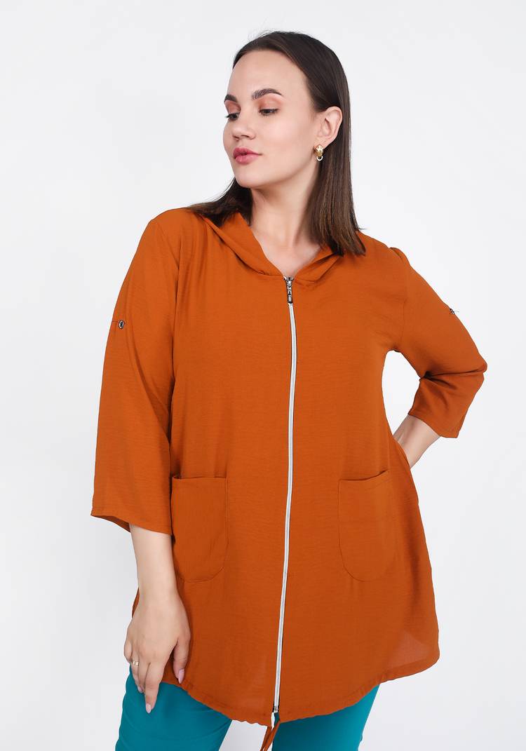 Жакет из вискозы на молнии шир.  750, рис. 5