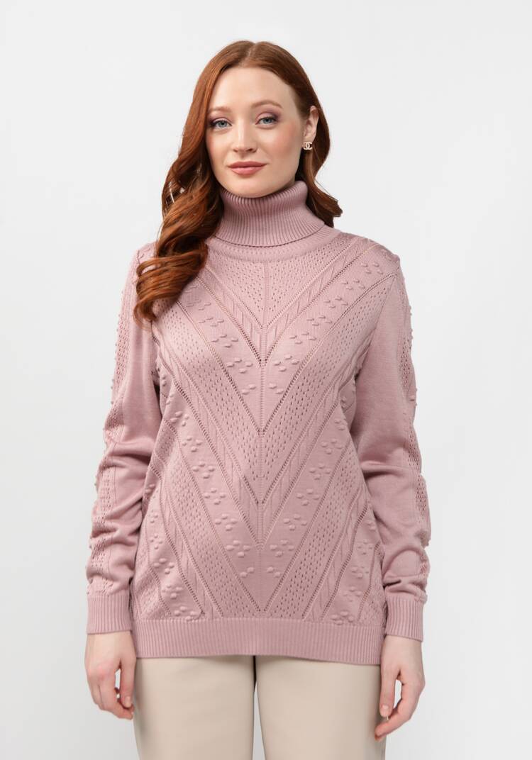 Джемпер прямого силуэта с ажурным рисунком шир.  750, рис. 20