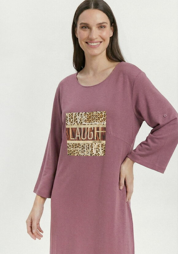 Платье прямое с лампасом и принтом шир.  580, рис. 2