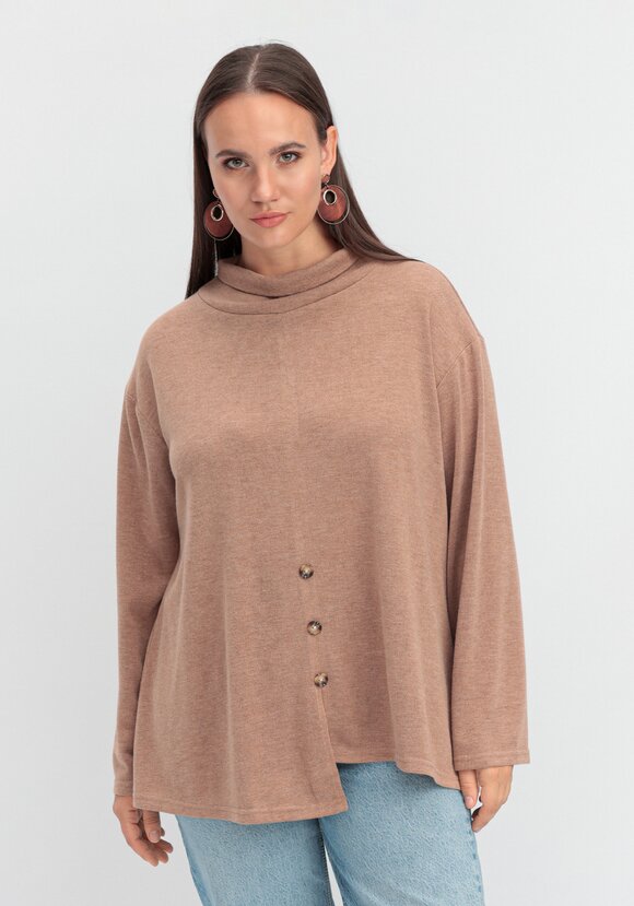 Джемпер с асимметричным низом шир.  580, рис. 23