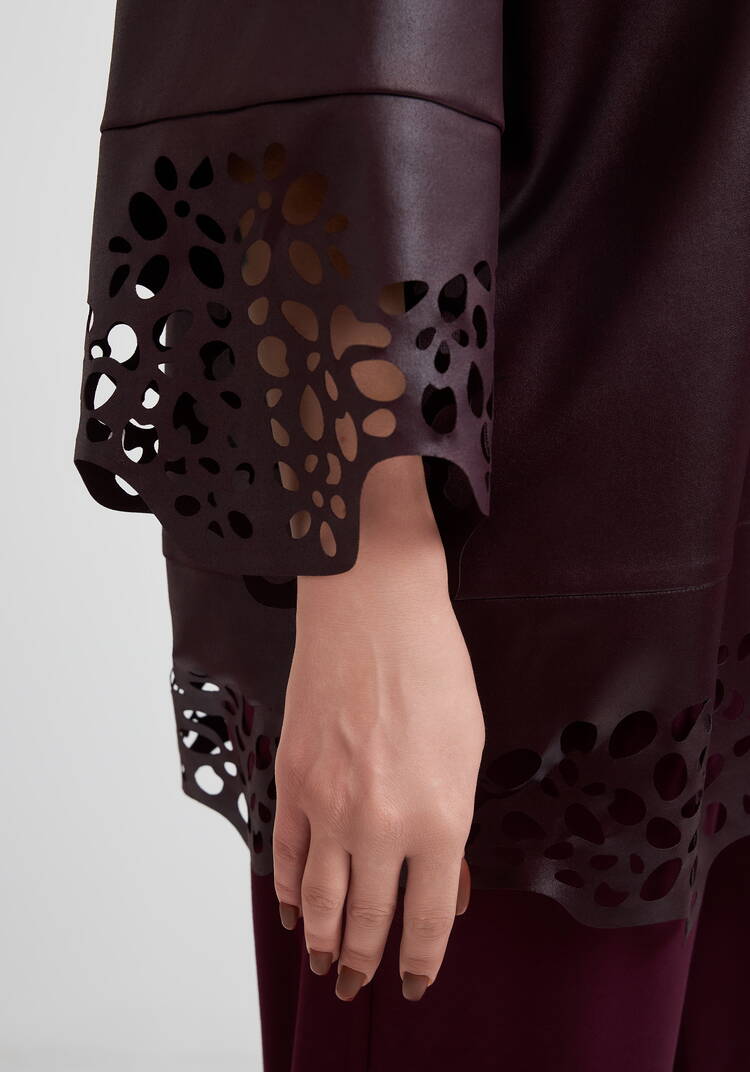 Кардиган с ажурным рисунком шир.  750, рис. 6