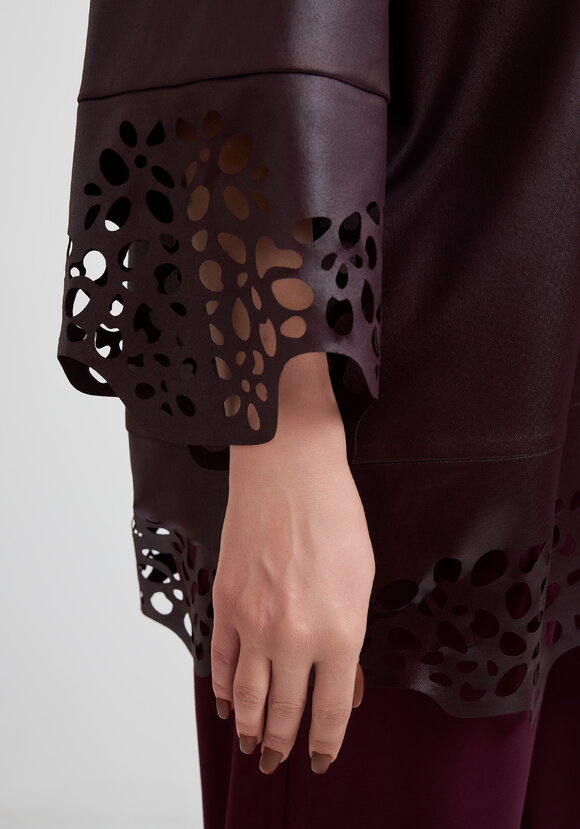 Кардиган с ажурным рисунком шир.  580, рис. 6