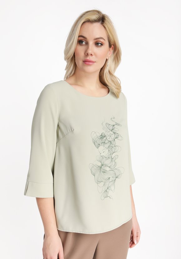 Блуза Таинственная красавица шир.  580, рис. 13