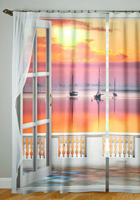 Комплект фотоштор Пейзажи шир.  580, рис. 19