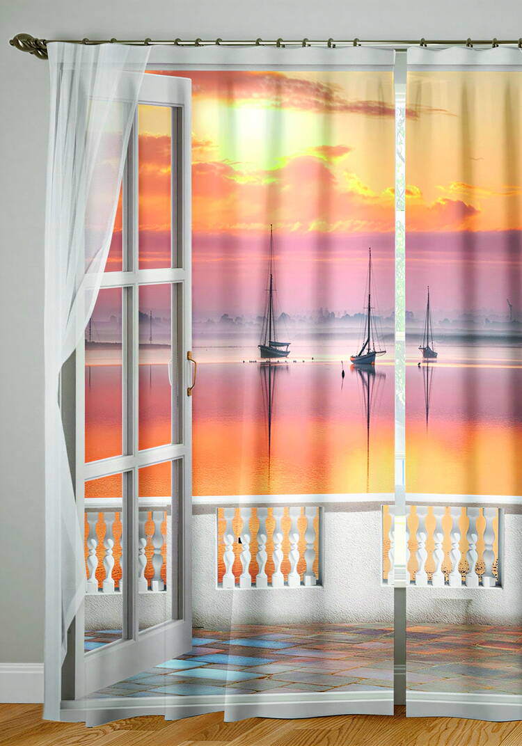 Комплект фотоштор Пейзажи шир.  750, рис. 19