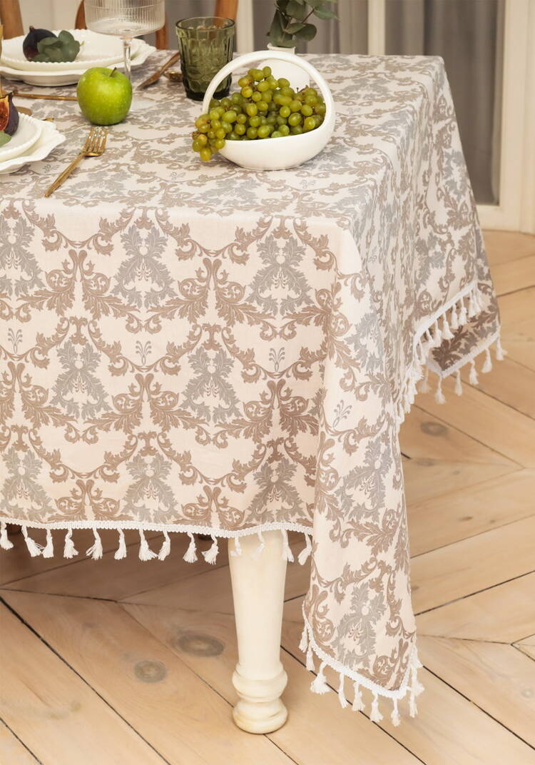 Скатерть с бахромой Классика шир.  750, рис. 1