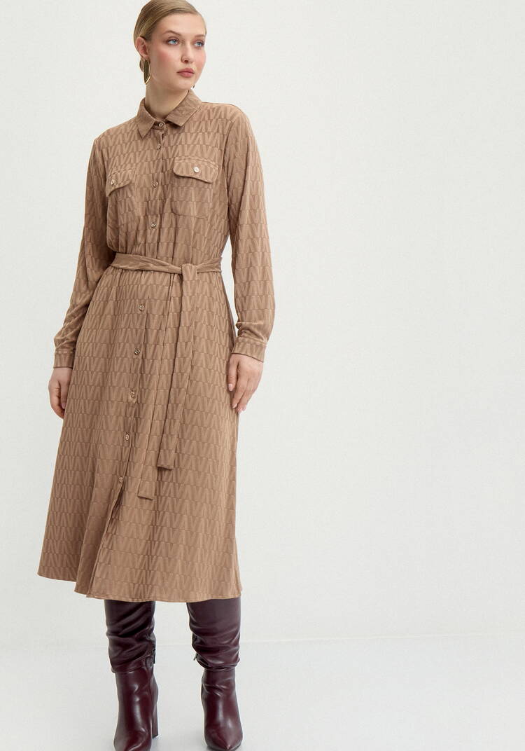 Платье рубашка с принтом шир.  750, рис. 7