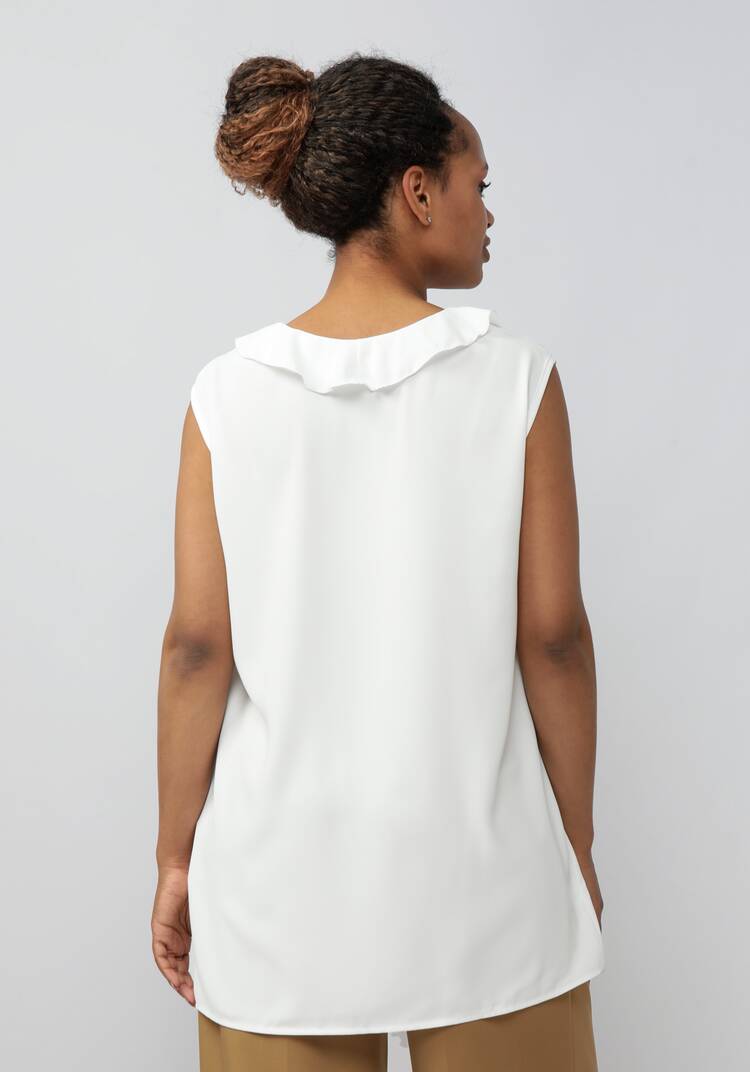 Блуза с коротким рукавом и рюшей шир.  750, рис. 14