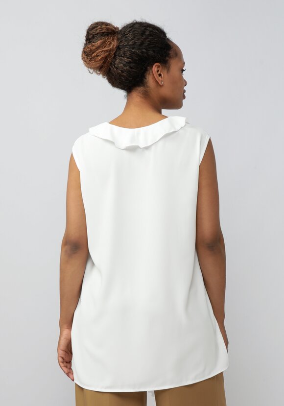 Блуза с коротким рукавом и рюшей шир.  580, рис. 14