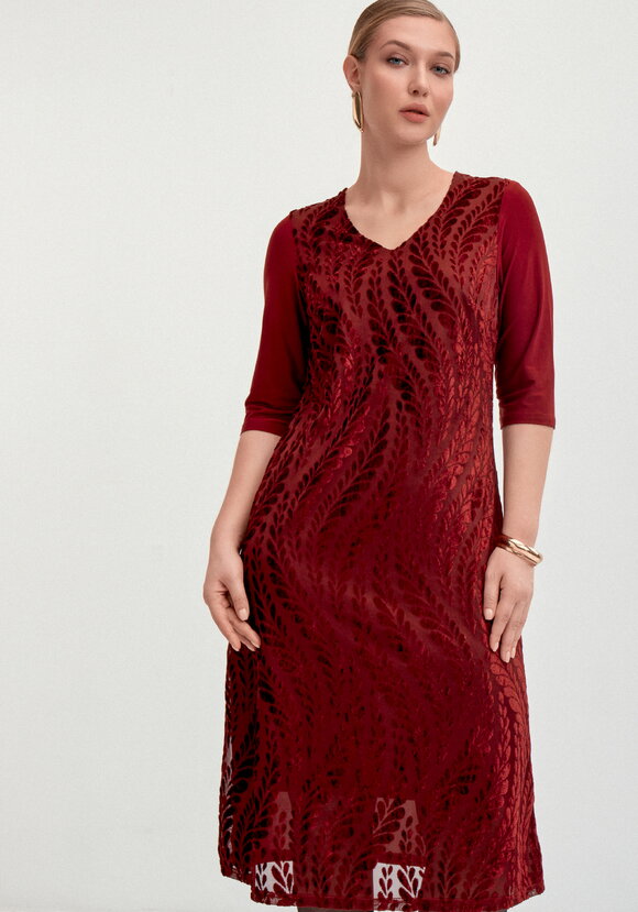 Платье из панбархата и трикотажа шир.  580, рис. 6