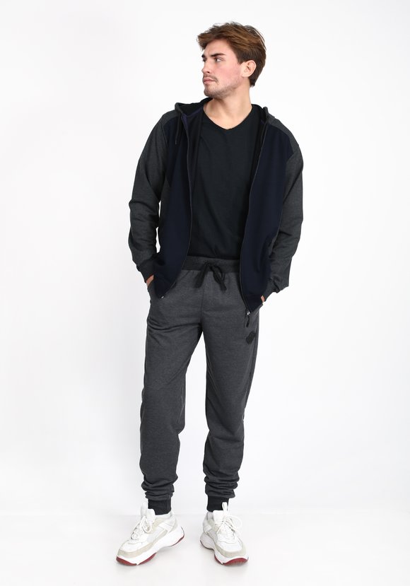 Толстовка мужская с капюшоном шир.  580, рис. 1