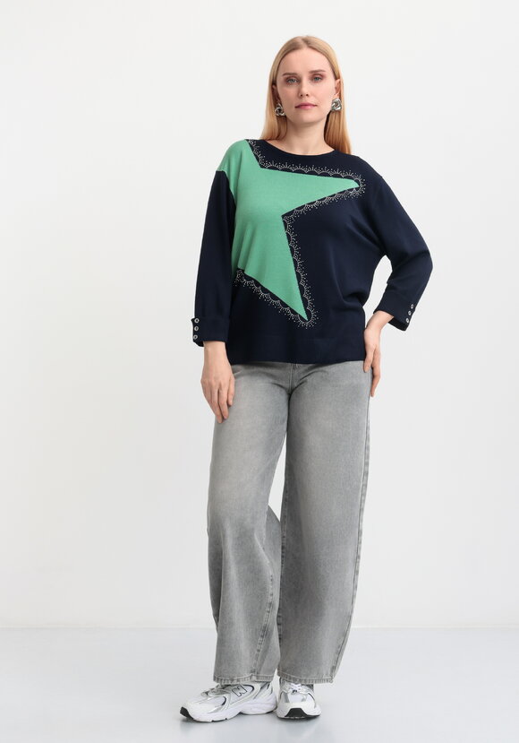 Джемпер Галактика на плечах шир.  580, рис. 39