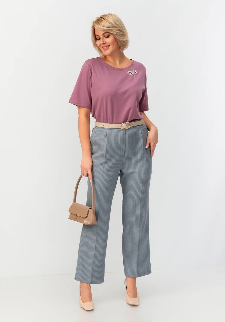 Блуза с принтом стрекоза шир.  750, рис. 22