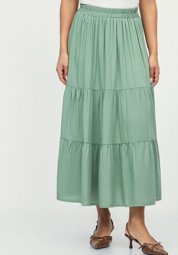 Юбка ярусная из штапеля шир.  580, рис. 11