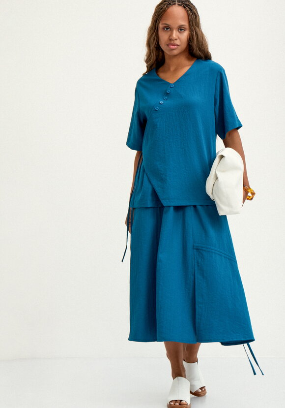 Блуза  свободного кроя шир.  580, рис. 10