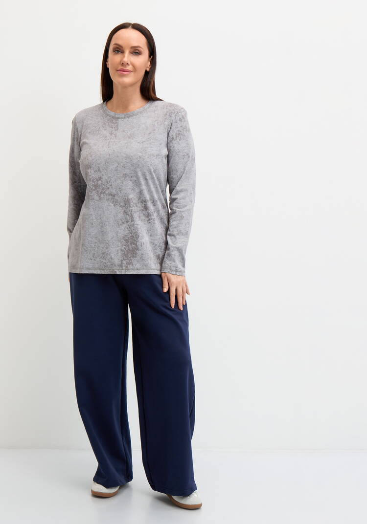 Лонгслив с принтом на горловине спинки шир.  750, рис. 14