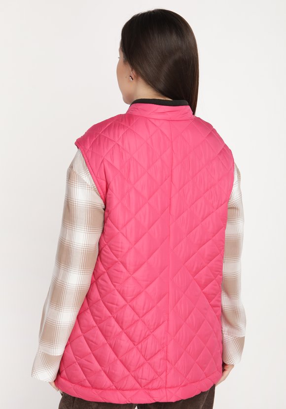 Жилет стеганый с карманами на кнопке шир.  580, рис. 6