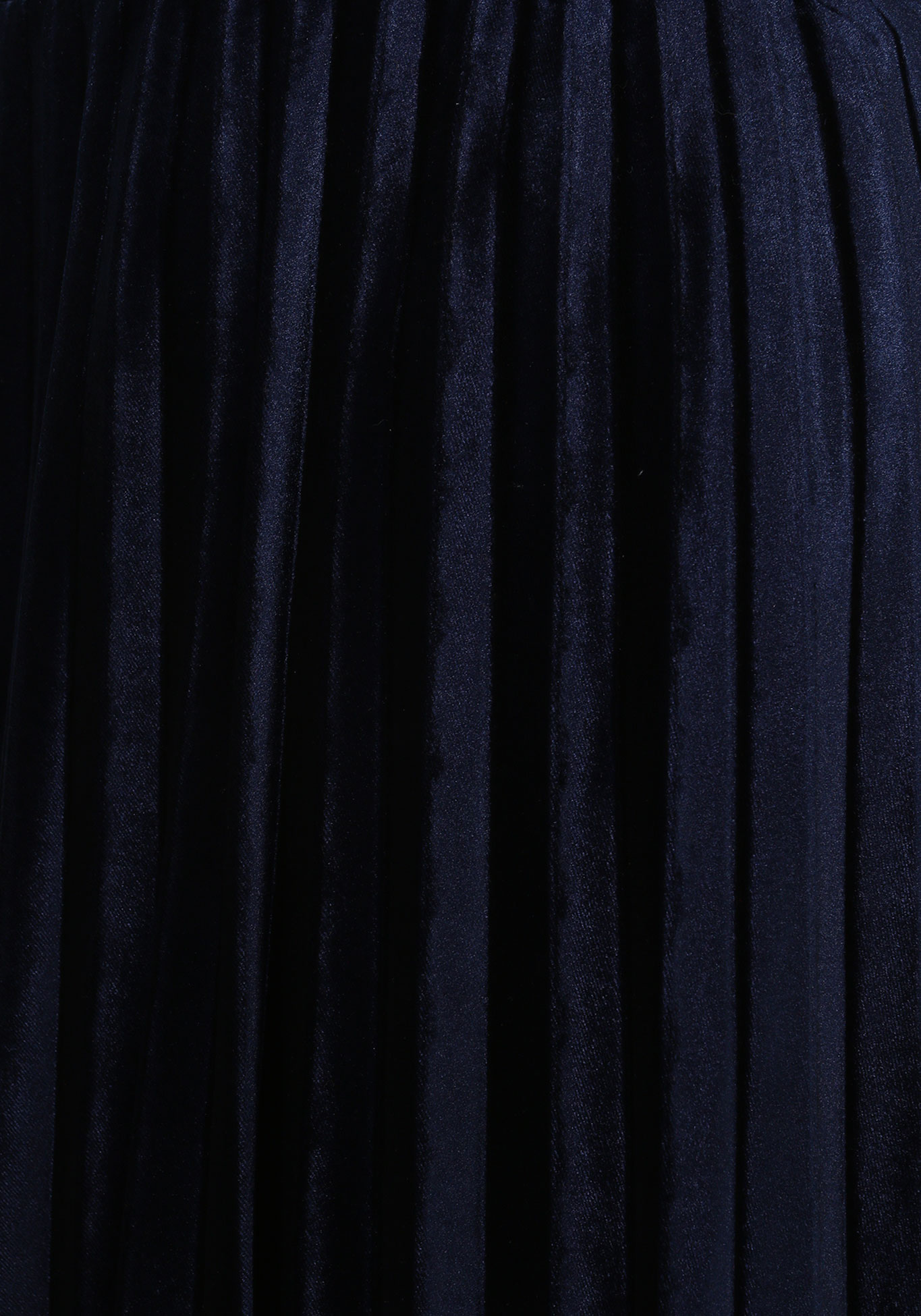 Юбка велюровая плиссированная Elletto Life, размер 60, цвет темно-синий - фото 4