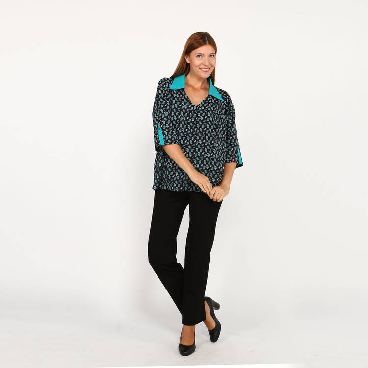 Брюки на широкой резинке прямые шир.  750, рис. 10