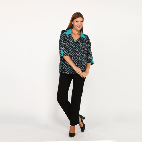 Брюки на широкой резинке прямые шир.  580, рис. 10