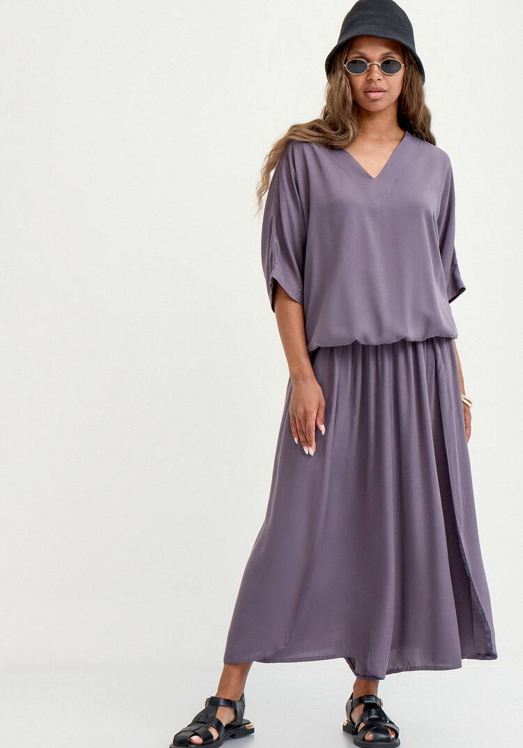 Юбка-брюки свободного кроя на резинке шир.  750, рис. 30