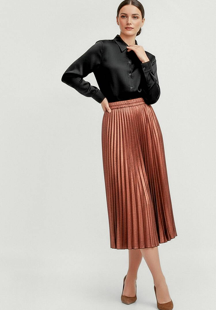 Юбка гофре с блестящим напылением шир.  750, рис. 8