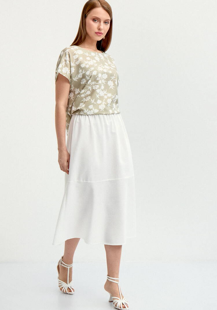 Юбка-годе изо льна шир.  750, рис. 16